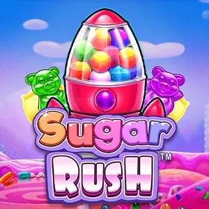 Sugar Rush fra Pragmatic Play, klyngeslot på et gitter på 7×7 med slik